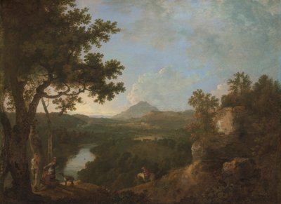 Vista cerca de Wynnstay, la sede de Sir Watkin Williams-Wynn, cuarto Bt. de Richard Wilson