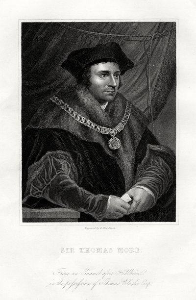 Thomas More, estadista, erudito y santo inglés, siglo XIX de Richard Woodman