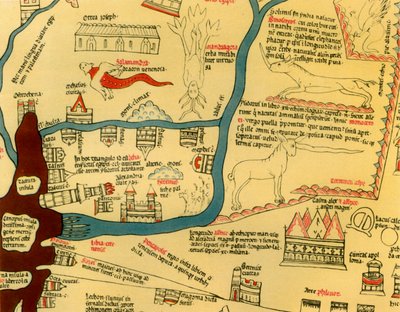 Mapa del Mundo de Hereford, c. 1280, 1944 de Richard de Bello