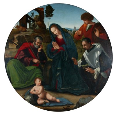 Adoración de los pastores (óleo sobre tabla) de Ridolfo Ghirlandaio