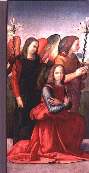 Tres ángeles de Ridolfo Il  Ghirlandaio