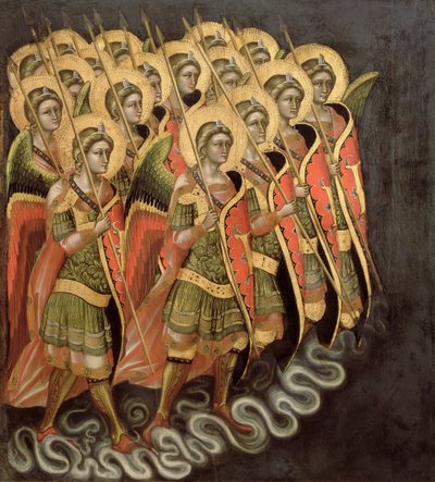 La milicia celestial, c.1348-54 de Ridolfo di Arpo Guariento