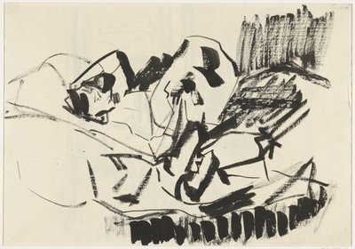 Mujer tumbada en la cama de Rik Wouters