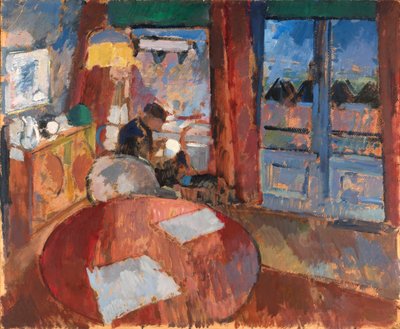 Interior con bordadora de Rik Wouters