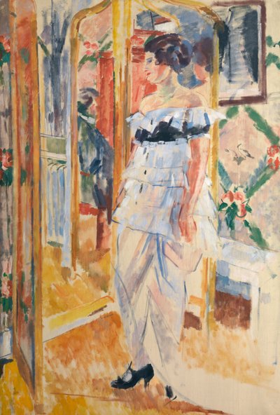 Retrato de Madame Giroux, c.1912-13 (óleo sobre lienzo) de Rik Wouters