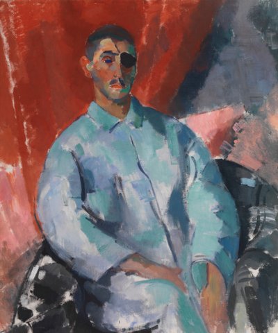Rik con un parche negro en el ojo de Rik Wouters