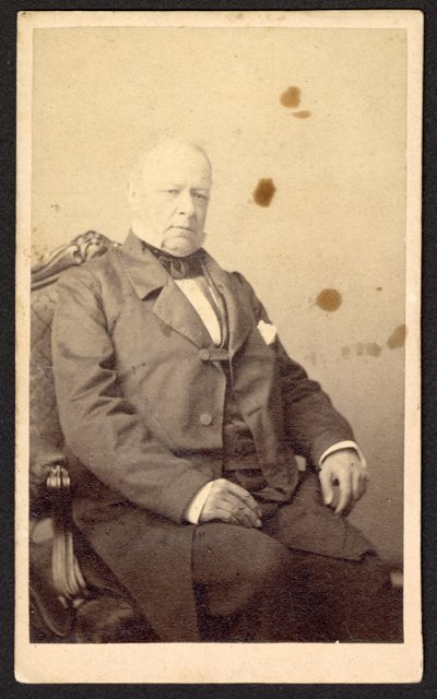 Retrato de hombre no identificado, circa 1860s de Rintgul and Rockwood
