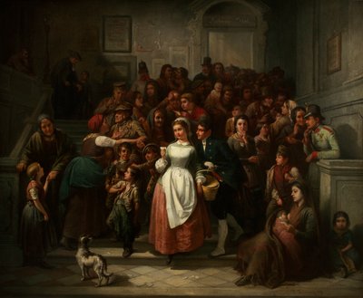 Después del sorteo de la lotería, 1859 de Ritter von Malheim Friedländer Friedrich