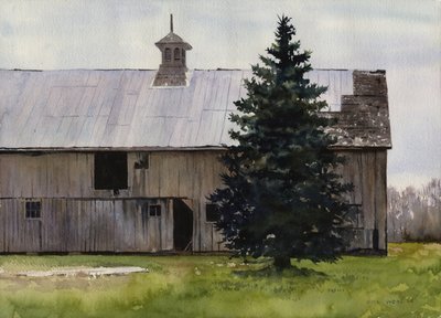 April Morning, 2008 (acuarela sobre papel) de Rob Wood