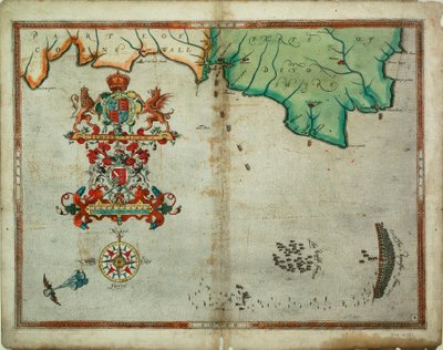 Las flotas inglesa y española los días 1 y 2 de agosto de Robert (after) Adams