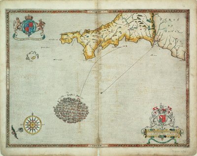 Las flotas española e inglesa cerca de Plymouth los días 30 y 31 de julio de Robert (after) Adams