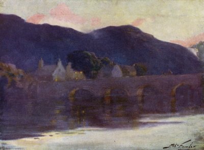 Puente, Cwm-y-Glo, Atardecer de Robert (after) Fowler