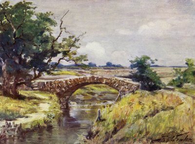 Puente Romano Antiguo, cerca de Swansea de Robert (after) Fowler