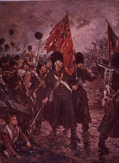 Salvando los colores, los Guardias en Inkerman durante la Guerra de Crimea en 1854 de Robert (after) Gibb