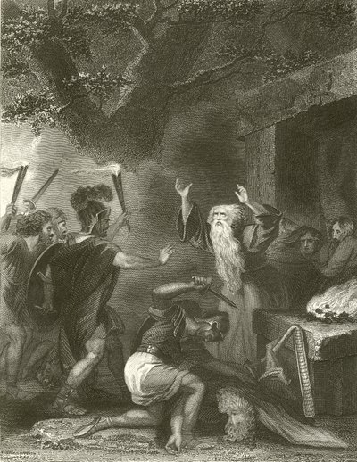La masacre de los druidas (grabado) de Robert (after) Smirke