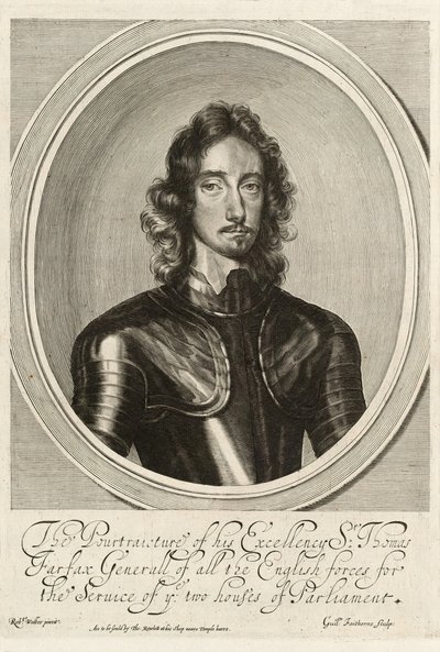 Sir Thomas Fairfax, c.1645 (grabado) de Robert (after) Walker