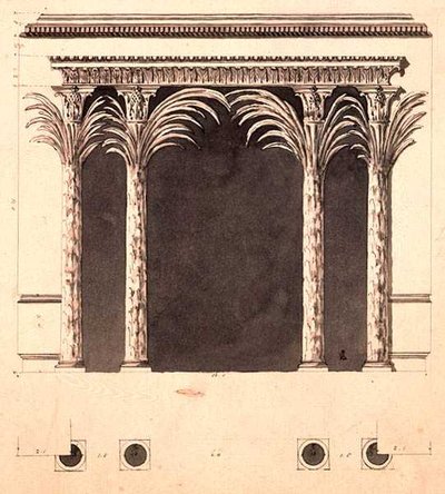 Diseño para un Alcovado de Robert Adam