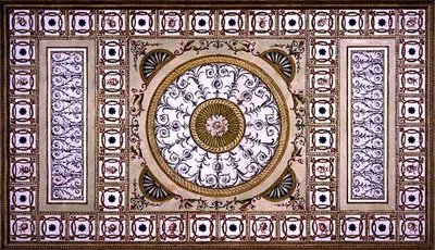 Diseño para el techo en la biblioteca de Osterley House, la residencia de Robert Child Esq. de Robert Adam