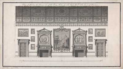 Headfort House, comedor, lado de la chimenea de Robert Adam