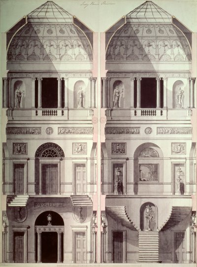 Portman Square, Home House, por Robert Adam (1728-92) de Robert Adam