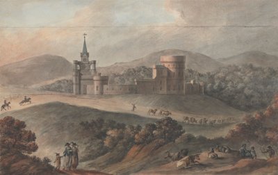 Estudio para un patio de caballerizas de Kirkdale, Wigtownshire, Escocia de Robert Adam
