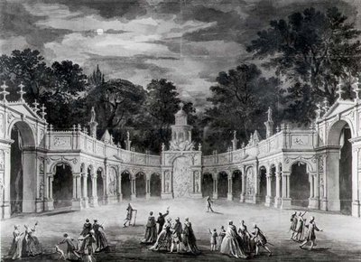 Las Iluminaciones en la Casa de Buckingham para celebrar el cumpleaños de Jorge III de Robert Adam