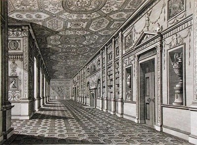 La biblioteca en Syon House, construida 1760-69 de Robert Adam