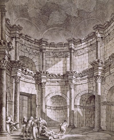 El Templo de Júpiter, pub. 1764 de Robert Adam