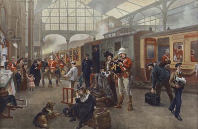 ¡Adiós! Soldados partiendo a la guerra de Robert Alexander Hillingford