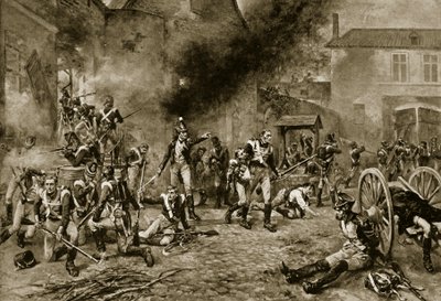 La defensa de Hougoumont, 18 de junio de 1815 de Robert Alexander Hillingford
