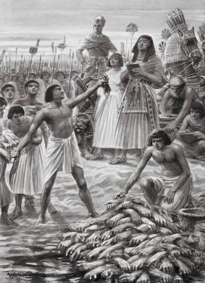 Contar las manos cortadas a los muertos (litografía) de Robert Ambrose Dudley