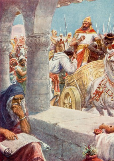 "Ve a lavarte al Jordán" (litografía en color) de Robert Ambrose Dudley