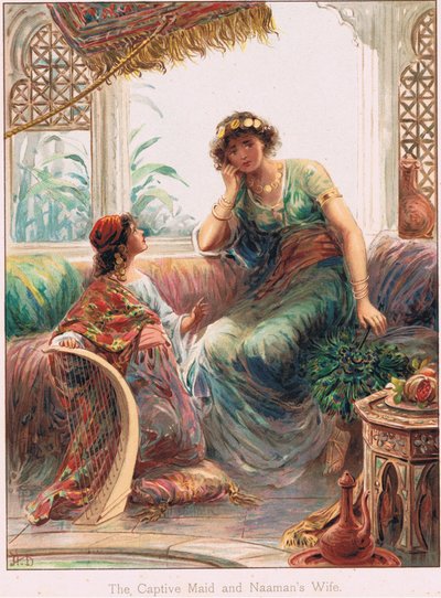 Ilustración de "Bible Stories" de Ernest Nister, c.1910 (litografía en color) de Robert Ambrose Dudley