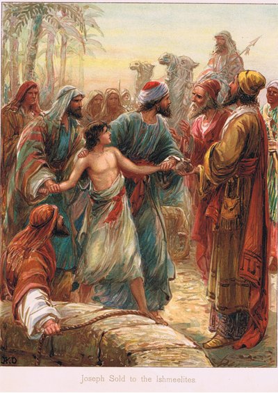 Ilustración de "Bible Stories" de Ernest Nister, c.1910 (litografía en color) de Robert Ambrose Dudley