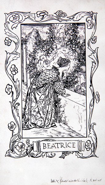 Beatrice, de Heroínas de Shakespeare por Anna Murphy Jameson de Robert Anning Bell
