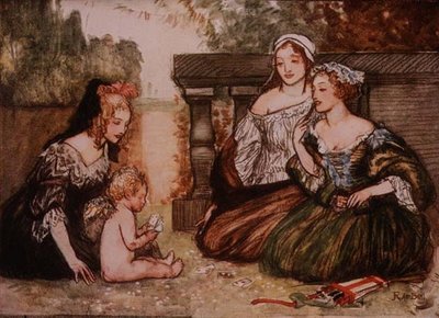 Cupido y mi Campaspe jugaban a las cartas por besos, de Palgrave