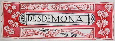 Desdémona, de Heroínas de Shakespeare por Anna Murphy Jameson de Robert Anning Bell