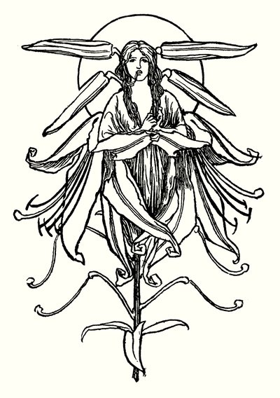Ilustración para Poemas de John Keats (litografía) de Robert Anning Bell