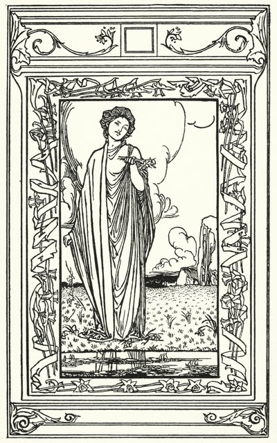 Ilustración para Poemas de John Keats (litografía) de Robert Anning Bell