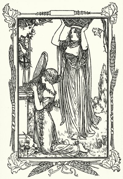 Ilustración para Poemas de John Keats de Robert Anning Bell