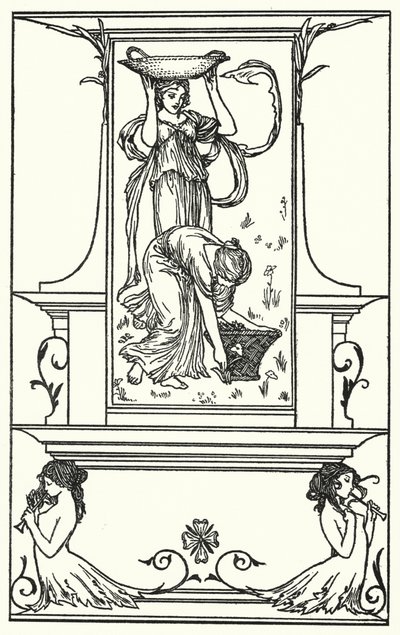 Ilustración para Poemas de John Keats de Robert Anning Bell