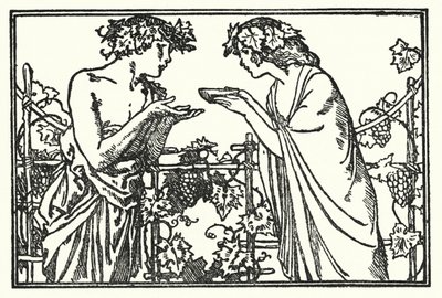 Ilustración para Poemas de John Keats: Endymion (litografía) de Robert Anning Bell