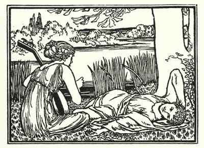 Ilustración para Poemas de John Keats: Endymion de Robert Anning Bell