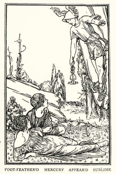 Ilustración para Poemas de John Keats: Endimión de Robert Anning Bell