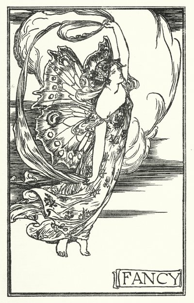 Ilustración para Poemas de John Keats: Fantasía (litografía) de Robert Anning Bell