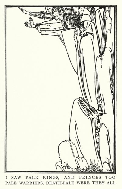 Ilustración para Poems by John Keats: La Belle Dame Sans Merci de Robert Anning Bell