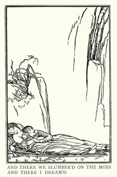 Ilustración para Poems by John Keats: La Belle Dame Sans Merci de Robert Anning Bell