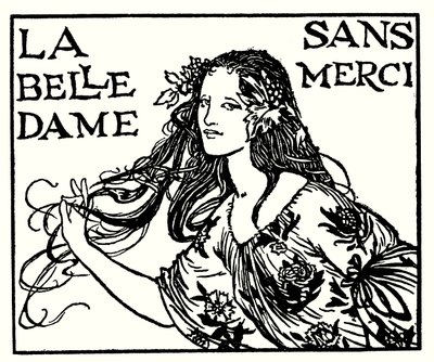 Ilustración para Poemas de John Keats: La Belle Dame Sans Merci de Robert Anning Bell