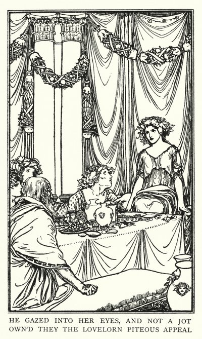 Ilustración para Poemas de John Keats: Lamia de Robert Anning Bell