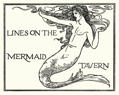 Ilustración para Poemas de John Keats: Líneas en la Taberna de la Sirena (litografía) de Robert Anning Bell